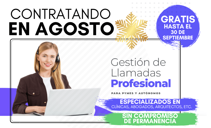 oferta gestion de llamadas agosto