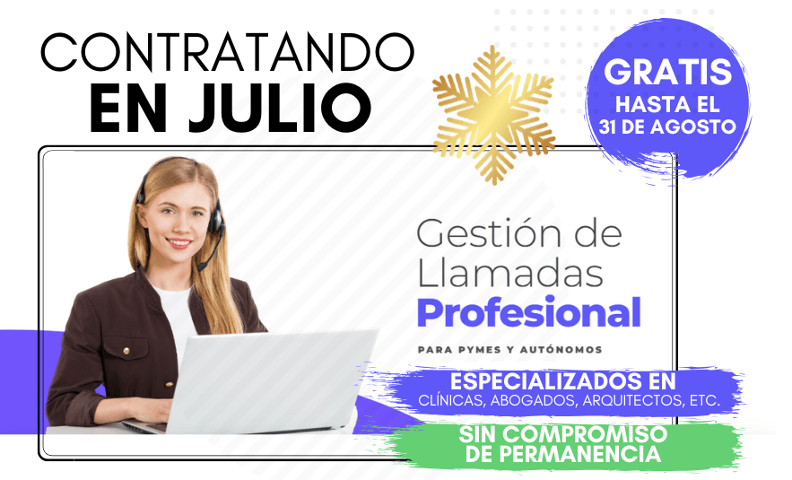 oferta gestion de llamadas julio