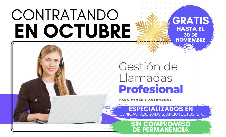 oferta gestion de llamadas octubre