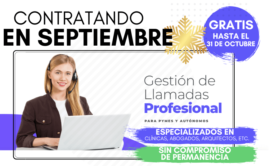 oferta gestion de llamadas septiembre