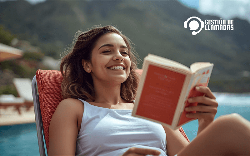 emprendedor feliz relajado disfrutando vacaciones descanso trabajo vida equilibrio